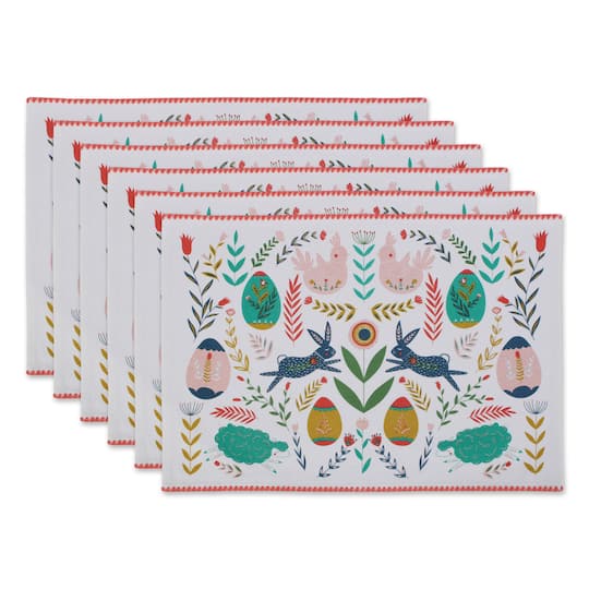 Easter Folk Garden Kitchen Textiles, 13" x 19", Easter Folk Garden, 6ct.